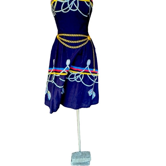 St. John Collection VINTAGE Triple Chain Medallion gold SJ initial logo 37” rare - Picture 4 of 10